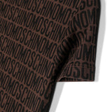 Moschino Kids Brown Monogram All-over T-shirt