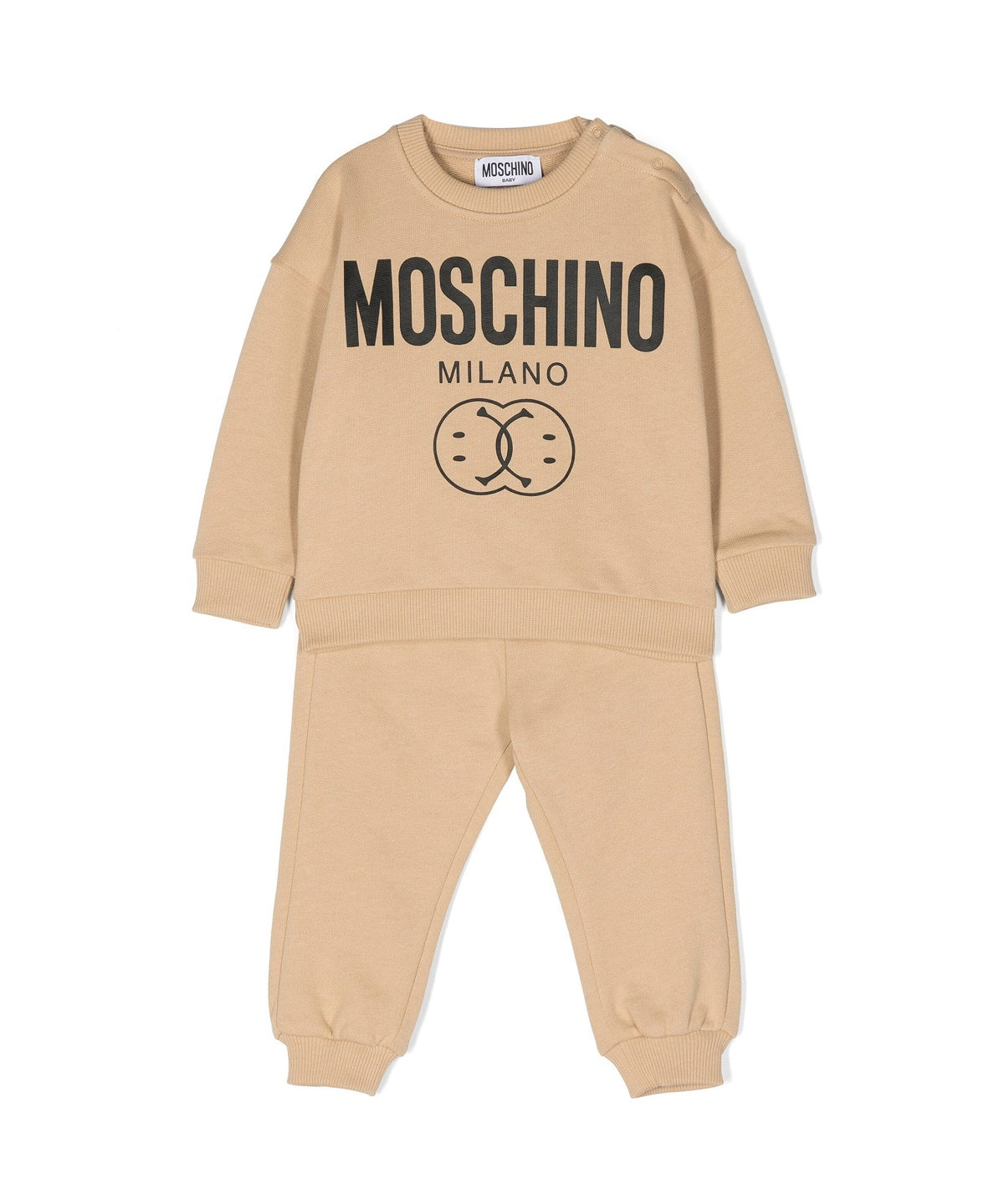 Moschino Kids Tuta Completa Felpa e Pantalone per Neonati