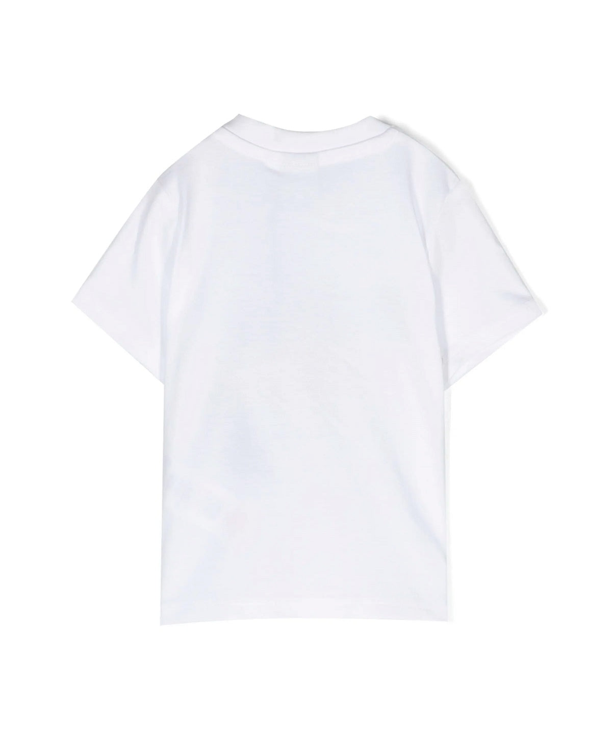 Boss Kids T-Shirt Bianca con Stampa Logo per Neonati