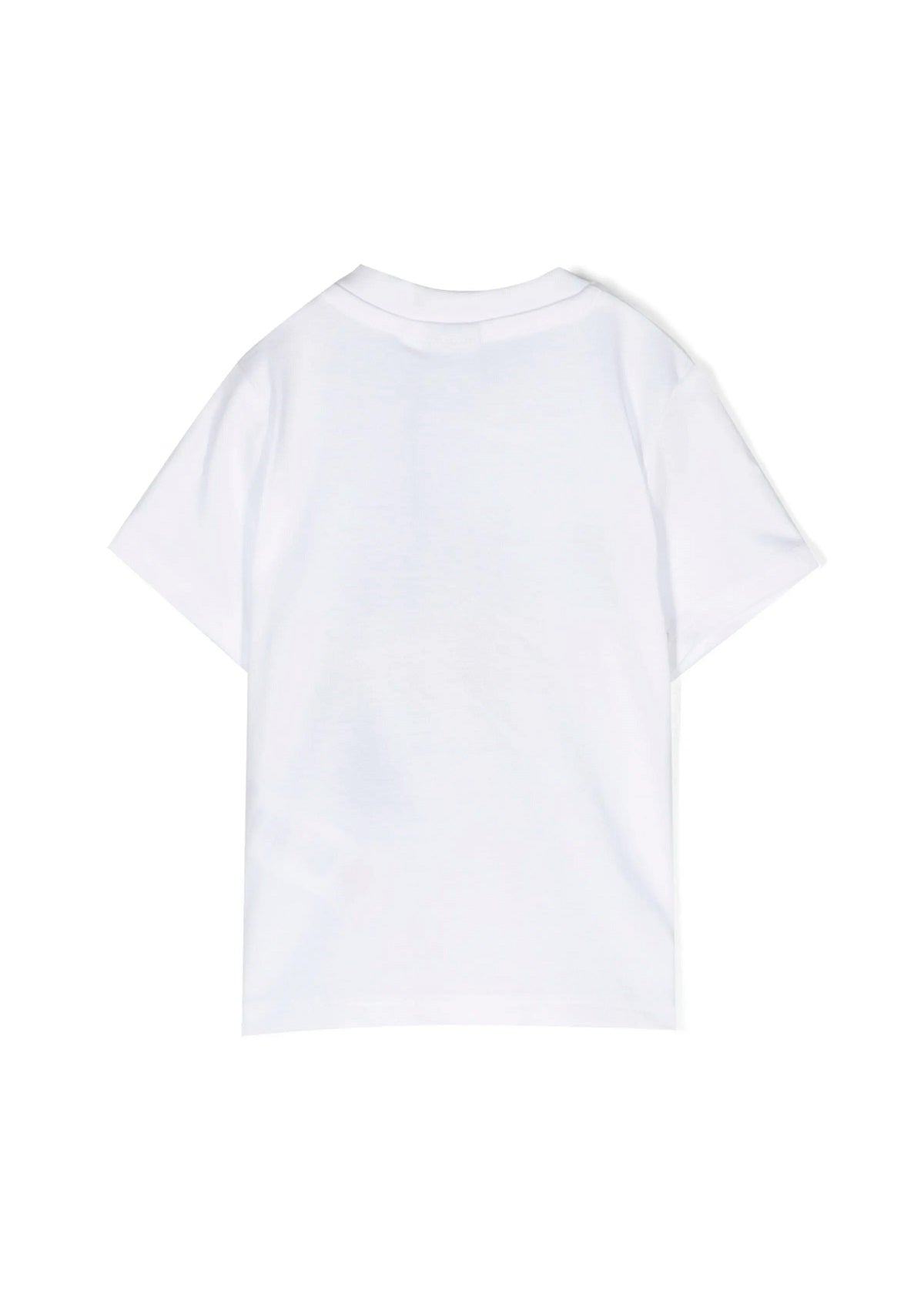 Boss Kids T-Shirt Bianca con Stampa Logo per Neonati