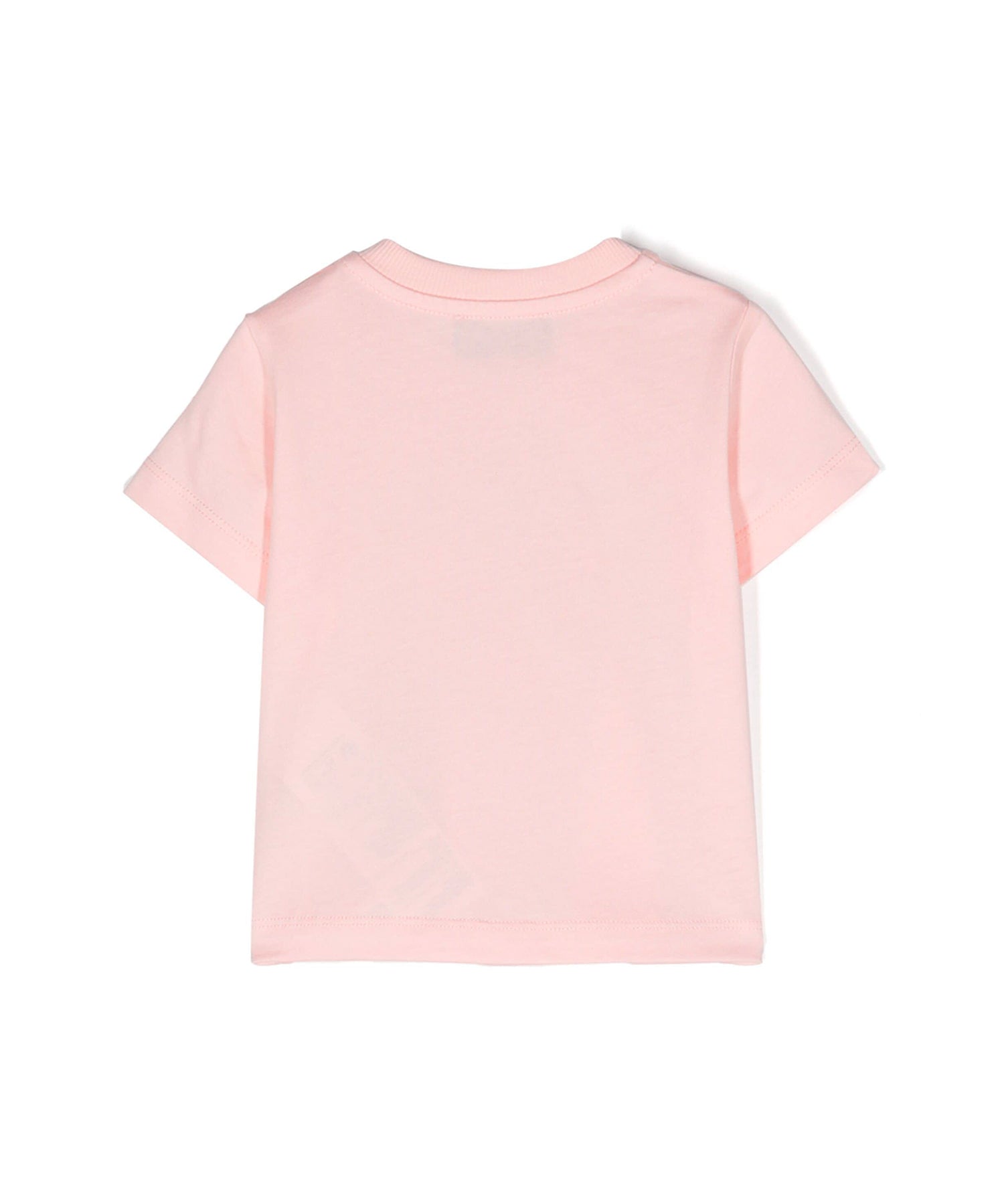 Moschino Kids T-Shirt Rosa con Logo Teddy Bear