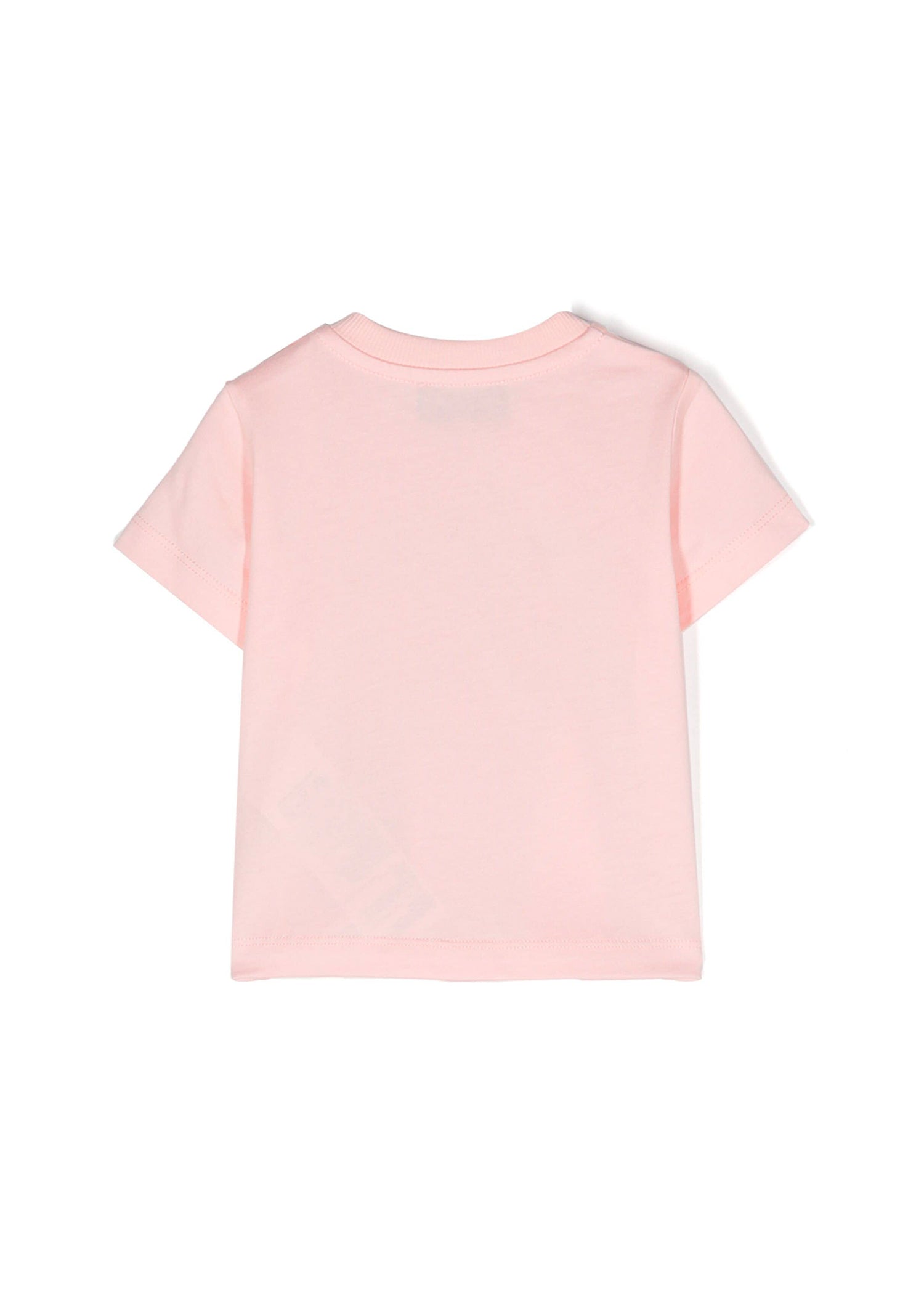 Moschino Kids T-Shirt Rosa con Logo Teddy Bear