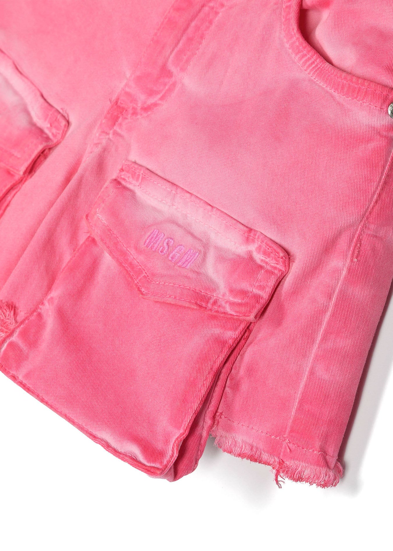 Msgm Kids Short di Jean Cargo Fuxia per Bambine