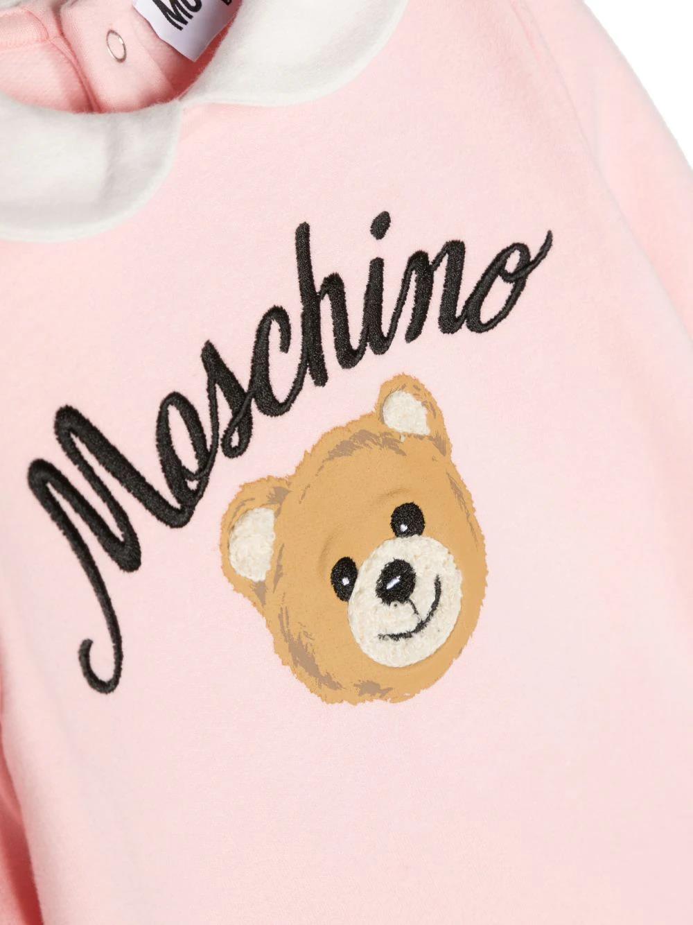 Tutina Rosa con Teddy Bear: Stile e Comfort per i Piccoli di Moschino Kids