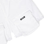 Msgm Kids Short di Jean Cargo Bianco per Bambine