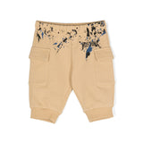 Moschino Kids Pantalone Joggers Beige per Neonati