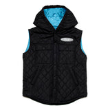 Dsquared2 Kids Piumino Smanicato Nero con Patch Logo Surf per Bambini