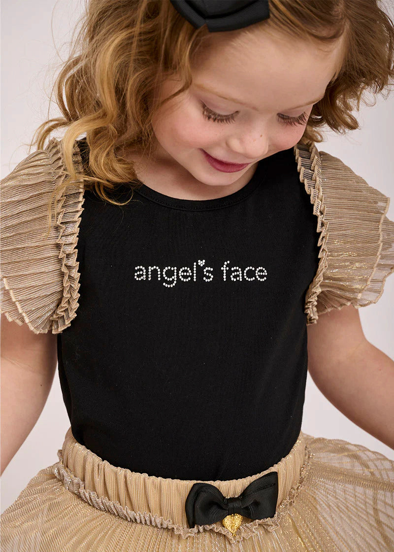 Angel's Face T-shirt Nera