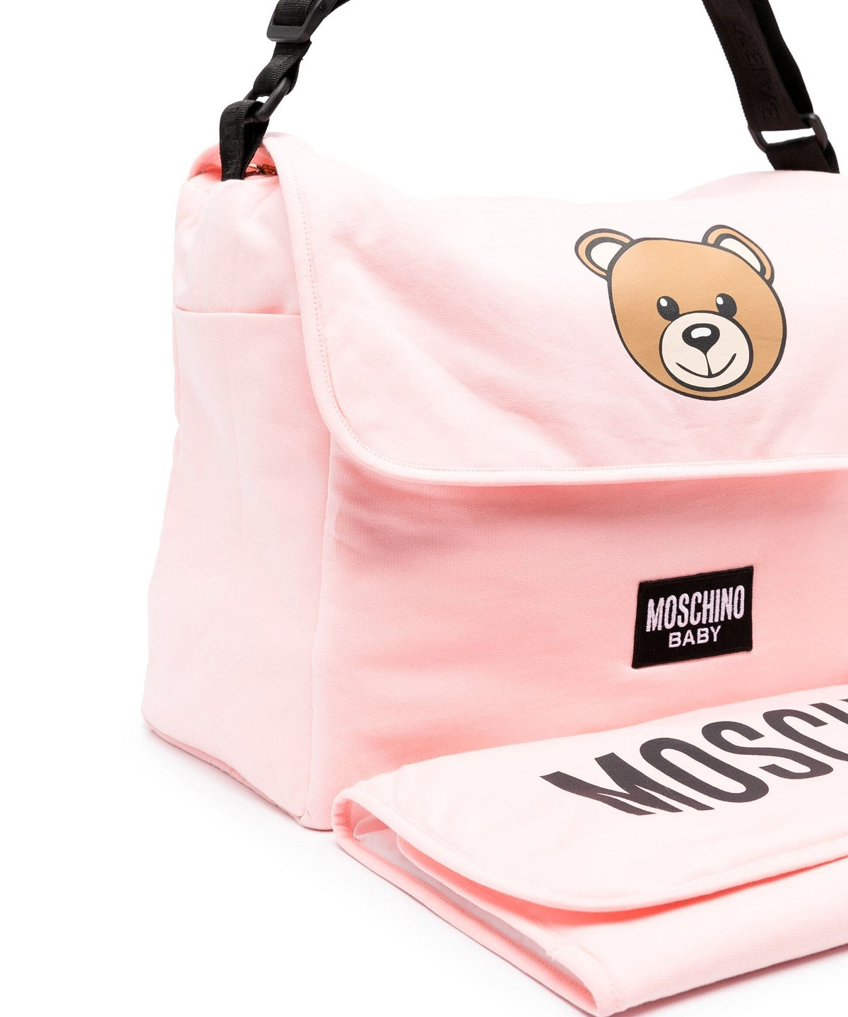 Moschino Kids Borsa Mamma Teddy Bear Rosa con Fasciatoio
