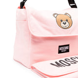 Moschino Kids Borsa Mamma Teddy Bear Rosa con Fasciatoio