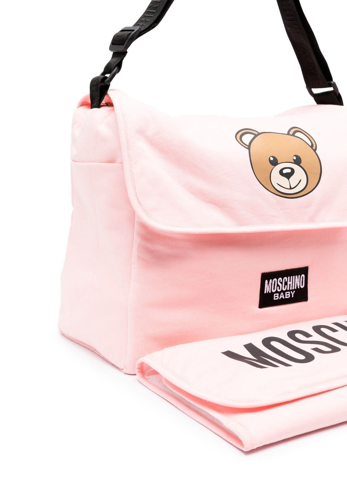 Moschino Kids Borsa Mamma Teddy Bear Rosa con Fasciatoio