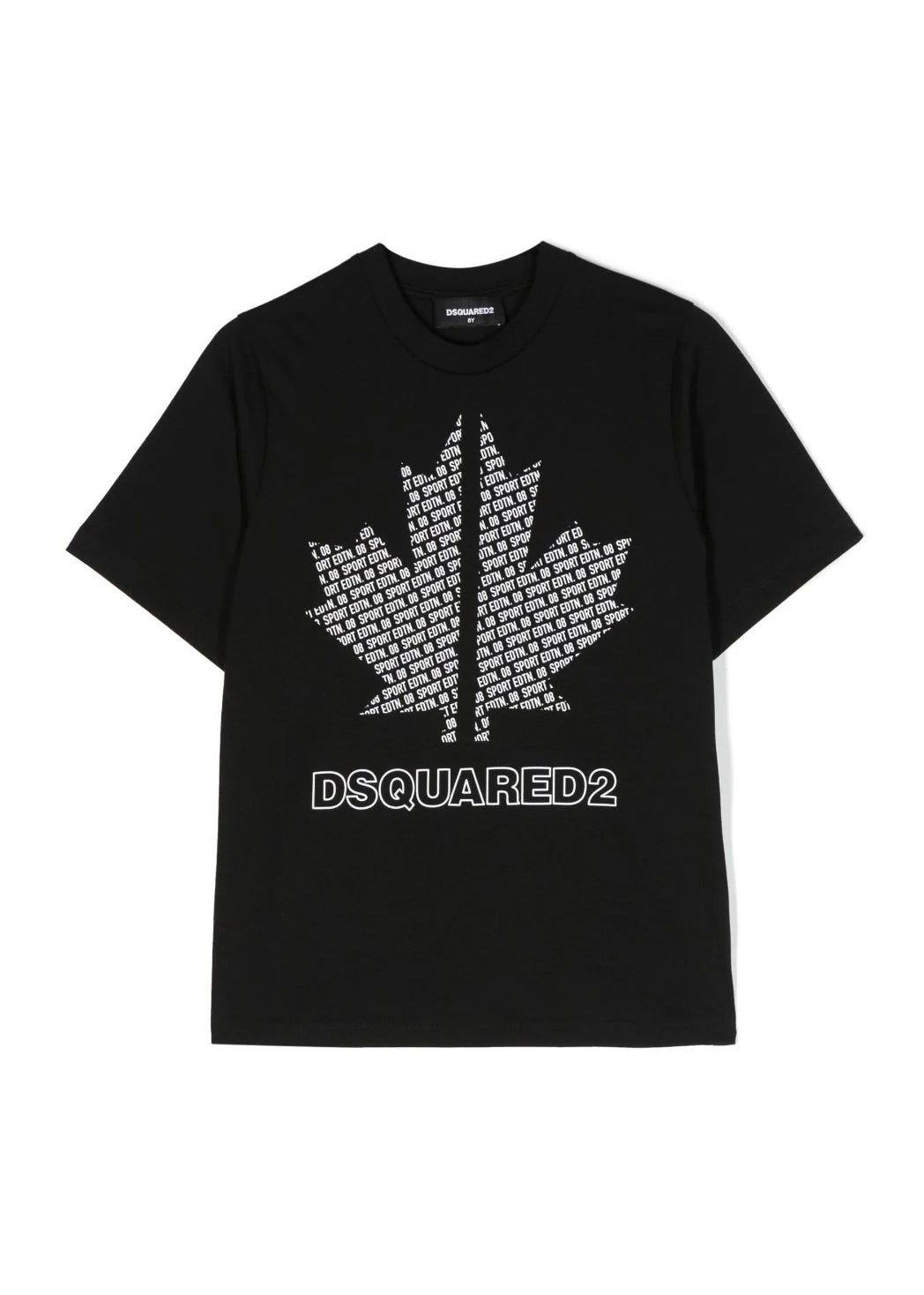 T-shirt Girocollo DSquared2 Kids Slouch Nera