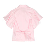 Msgm Kids Camicia Rosa con fiocco