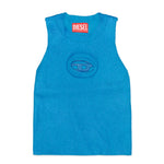 Diesel Kids Canotta in Cotone Metallizzato con placca Oval D