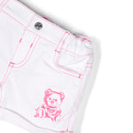 Moschino Kids Completo Shorts e T-Shirt Zebrata per Neonate