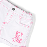 Moschino Kids Completo Shorts e T-Shirt Zebrata per Neonate