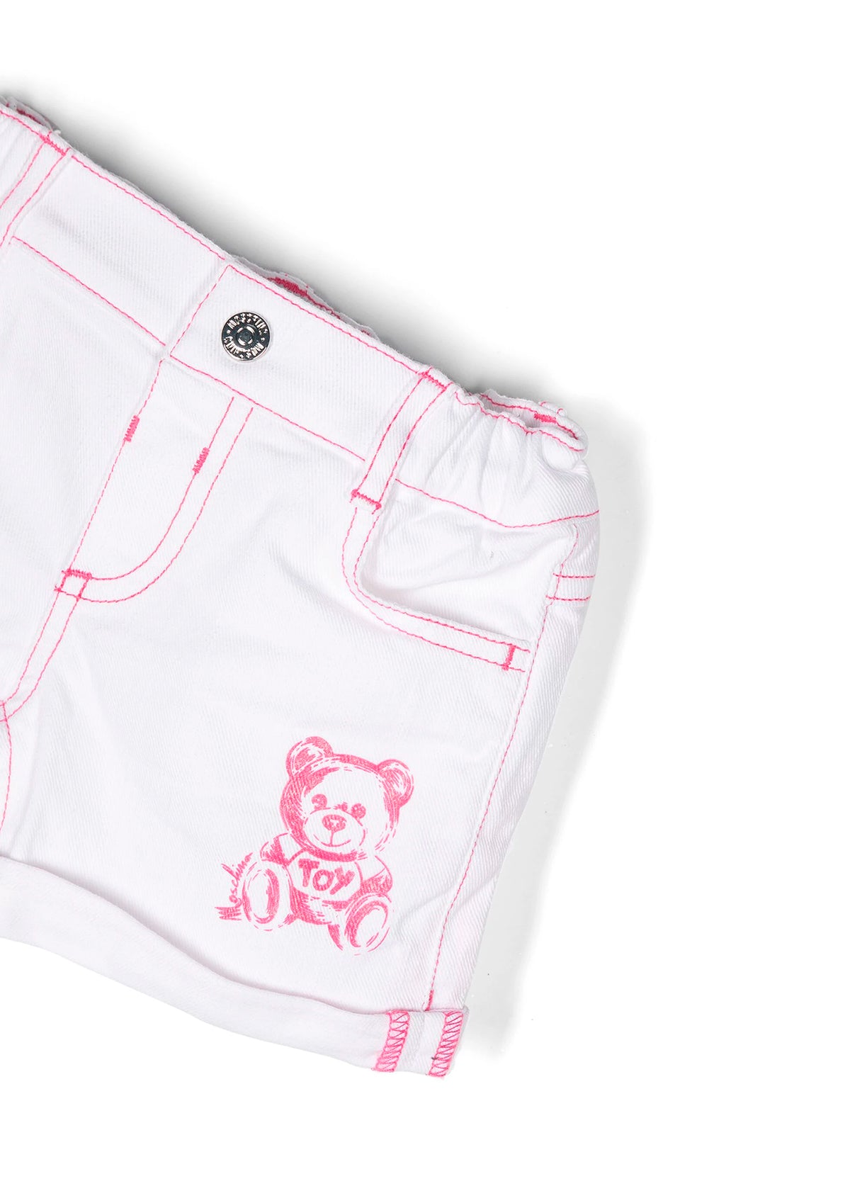 Moschino Kids Completo Shorts e T-Shirt Zebrata per Neonate