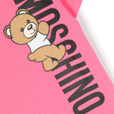 Moschino Kids Abito in Felpa Fuxia per Neonate