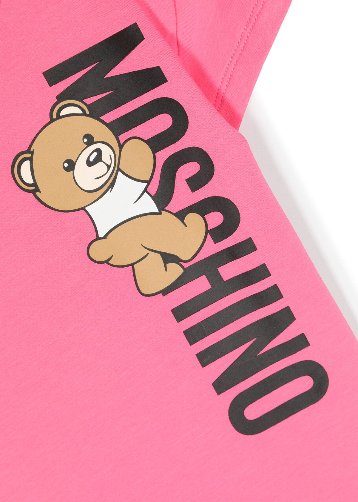 Moschino Kids Abito in Felpa Fuxia per Neonate