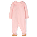 Moschino Kids Tutina Rosa con Motivo Teddy Bear