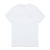 N°21 Kids White T-Shirt with Logo Print