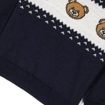 Maglione Blu Navy Moschino Kids: Lusso Giocoso e Stile Senza Tempo