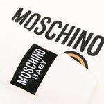 Moschino Kids Coperta Panna con Logo Teddy Bear