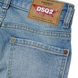Dsquared2 Kids Jeans Chiaro Skinny con Rotture per Bambini