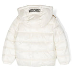 Piumino Teddy Bear Moschino Kids Bianco: Stile e Comfort per Affrontare l'Inverno con Eleganza