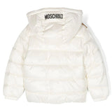 Piumino Teddy Bear Moschino Kids Bianco: Stile e Comfort per Affrontare l'Inverno con Eleganza