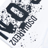 Dsquared2 Kids White Short with Icon Splatter Graphic for Kids