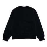 Dsquared2 Kids Felpa Girocollo Nera con Logo Surf
