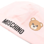 Moschino Kids Cappellino Rosa con Motivo Teddy Bear