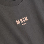 MSGM Kids Canotta Piombo con stampa Logo per Bambini