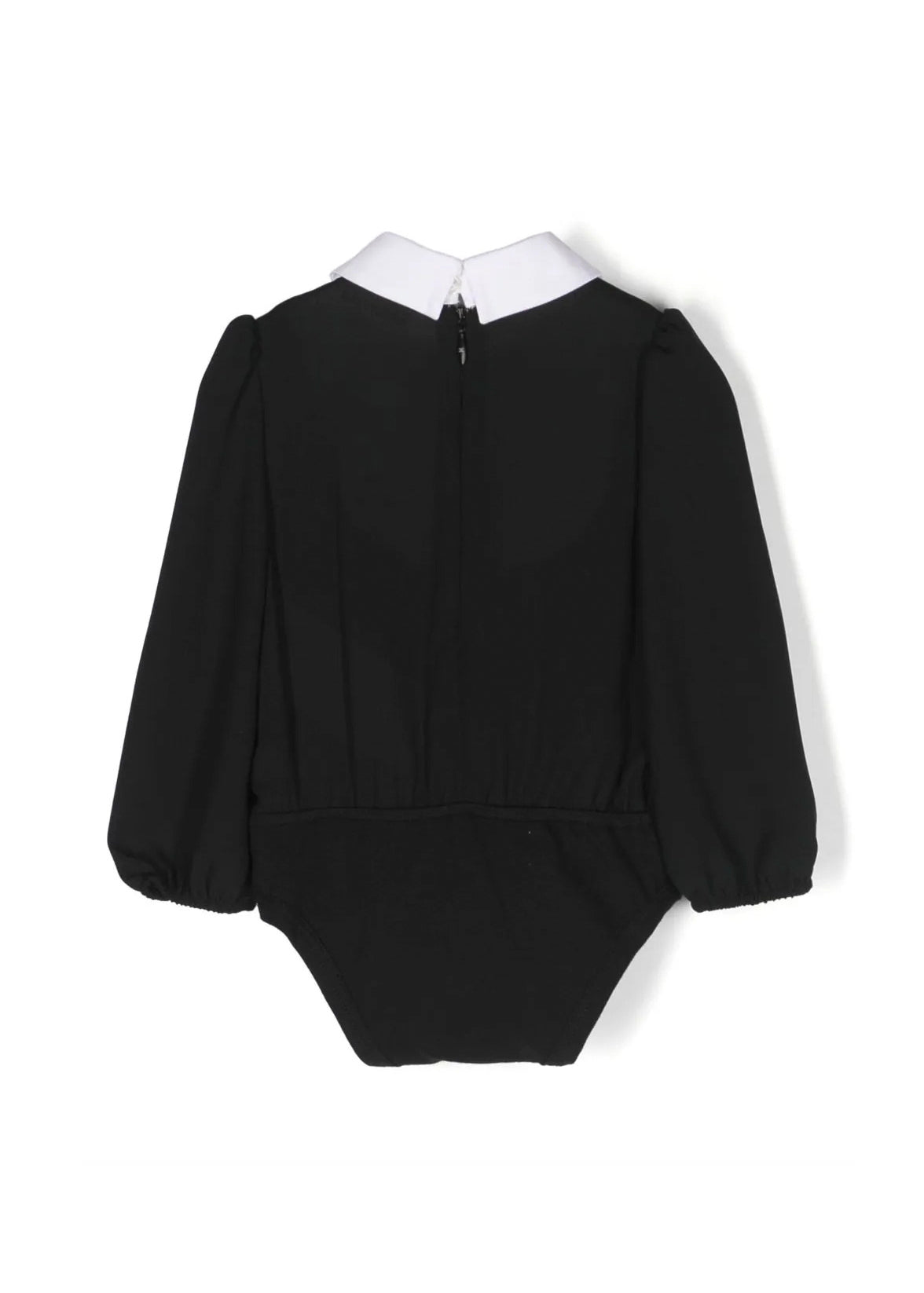 Elisabetta Franchi La Mia Bambina Camicia a Body Nero Avorio