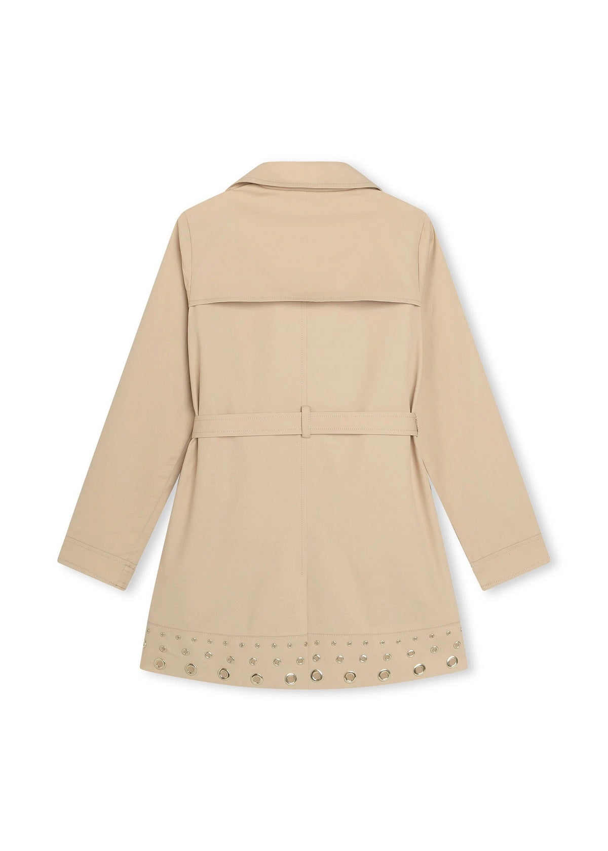 Michael Kors Trench Doppiopetto Beige con Cintura per Bambine