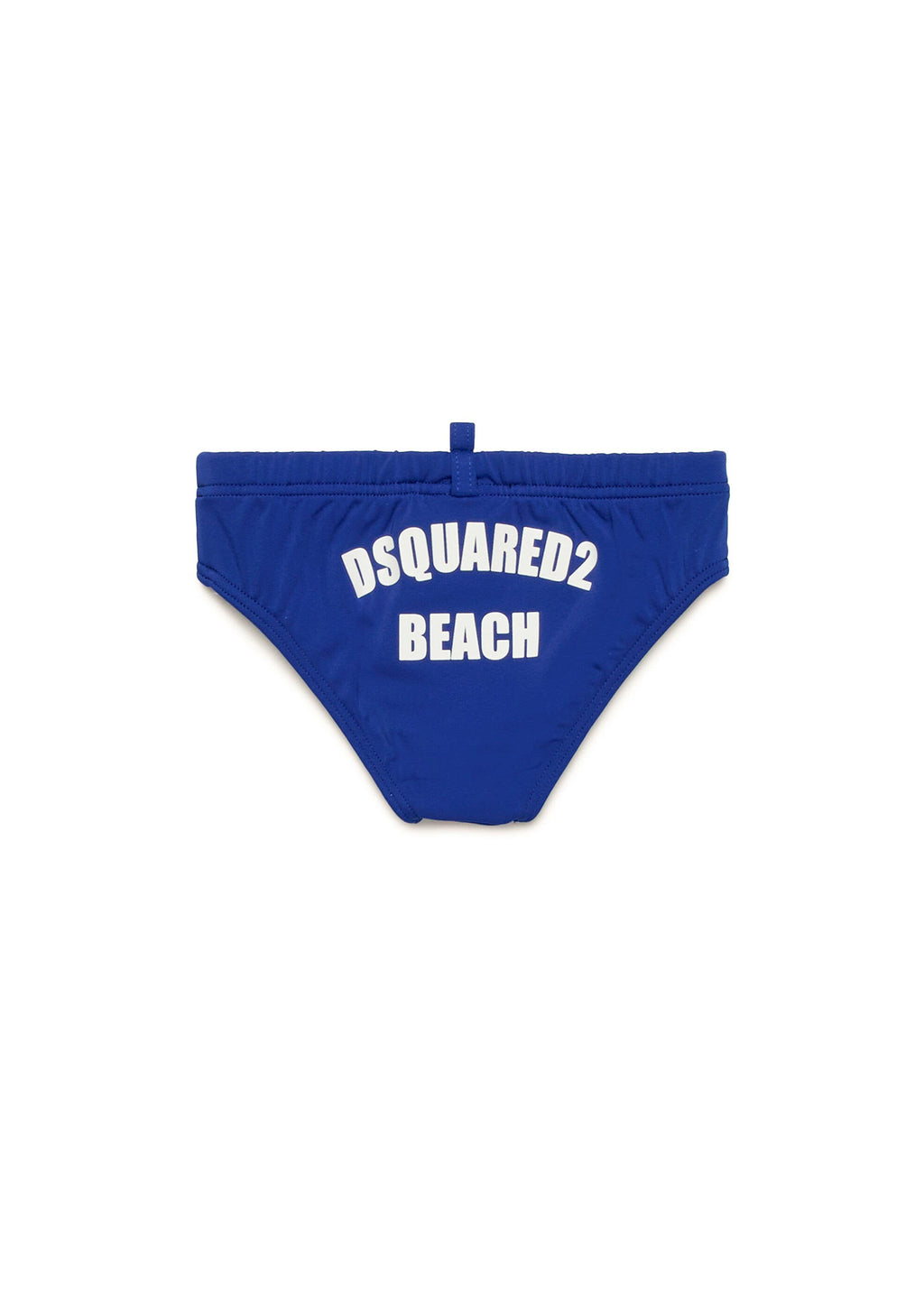 Dsquared2 Kids Costume Slip Blu con Grafica Beach per Neonati