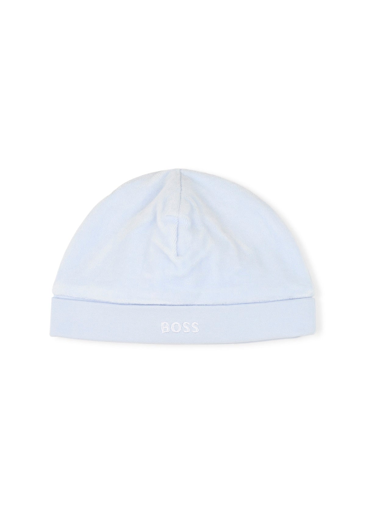 Boss Kids Cappellino con Ricamo Azzurro Cielo