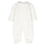 Elisabetta Franchi My Baby Girl's Bow Romper in Cream: Comfort and Style Without Comparison