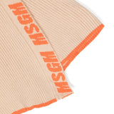 MSGM Kids Asymmetrical Short Skirt Beige