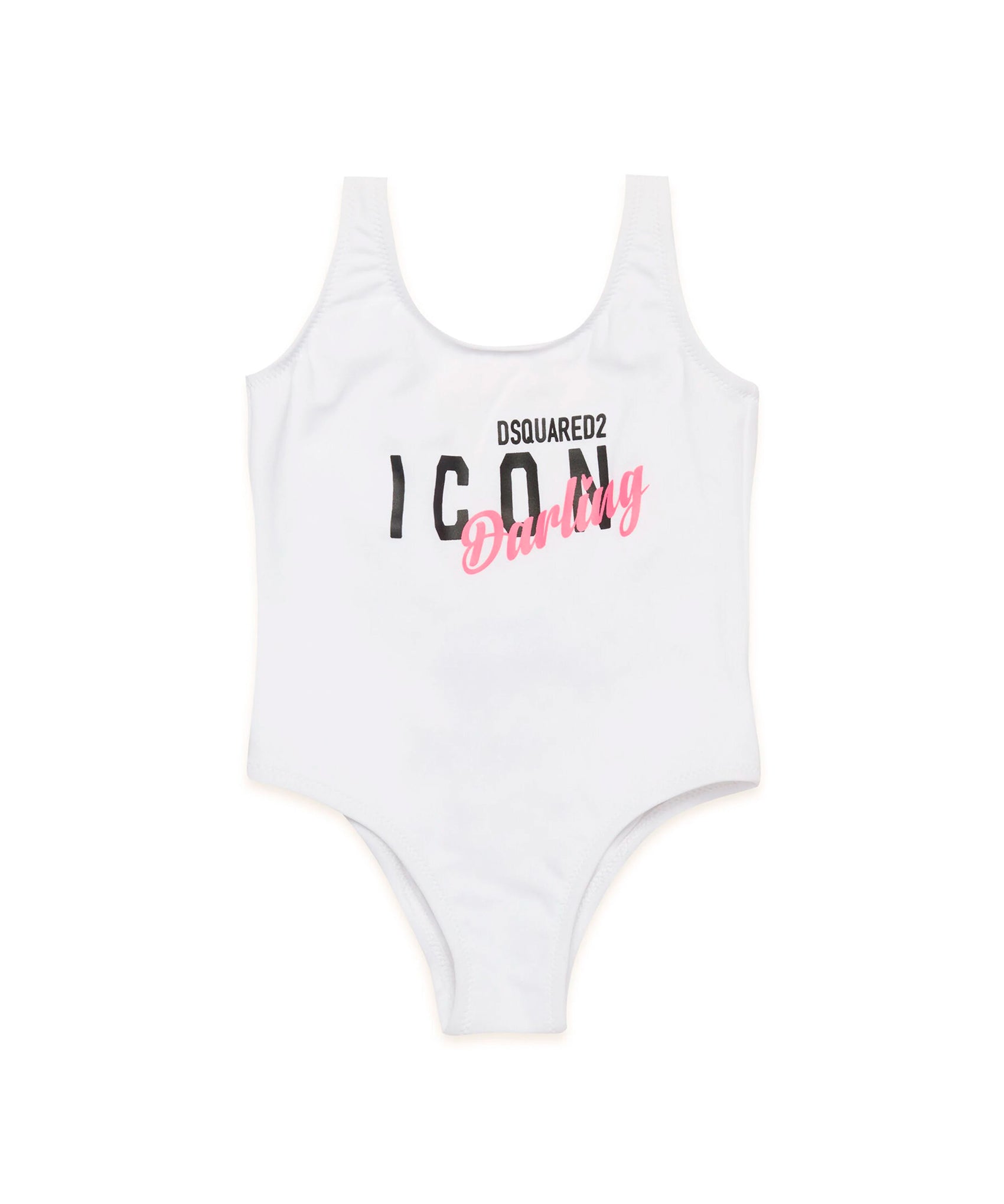Dsquared2 Kids Costume Intero Bianco Icon Darling per Neonate