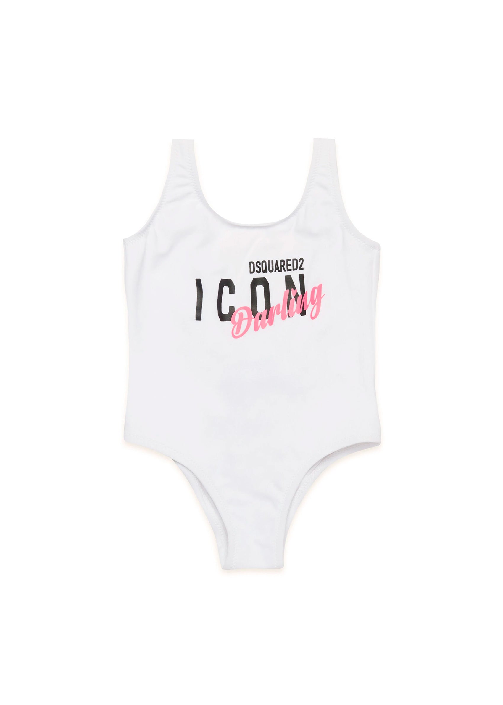 Dsquared2 Kids Costume Intero Bianco Icon Darling per Neonate
