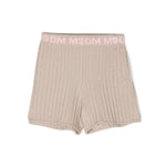 Msgm Kids Short in Maglia Beige per Bambine