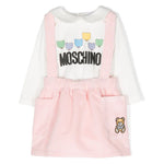 Completo Moschino Kids Salopette Rosa: Eleganza e Comodità per la Tua Principessa
