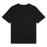 T-Shirt Nera BOSS per Bambini con Stampa Logo - Eleganza Classica in Cotone 100%