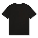 T-Shirt Nera BOSS per Bambini con Stampa Logo - Eleganza Classica in Cotone 100%