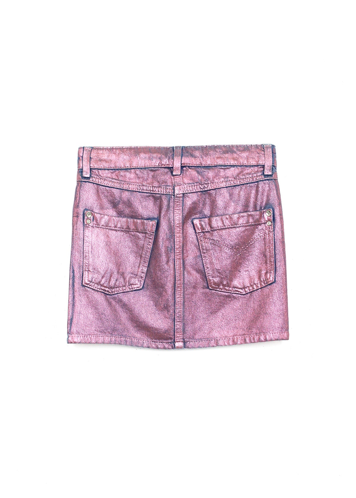 Patrizia Pepe Gonna Rosa Effetto Metallizzato per Bambine