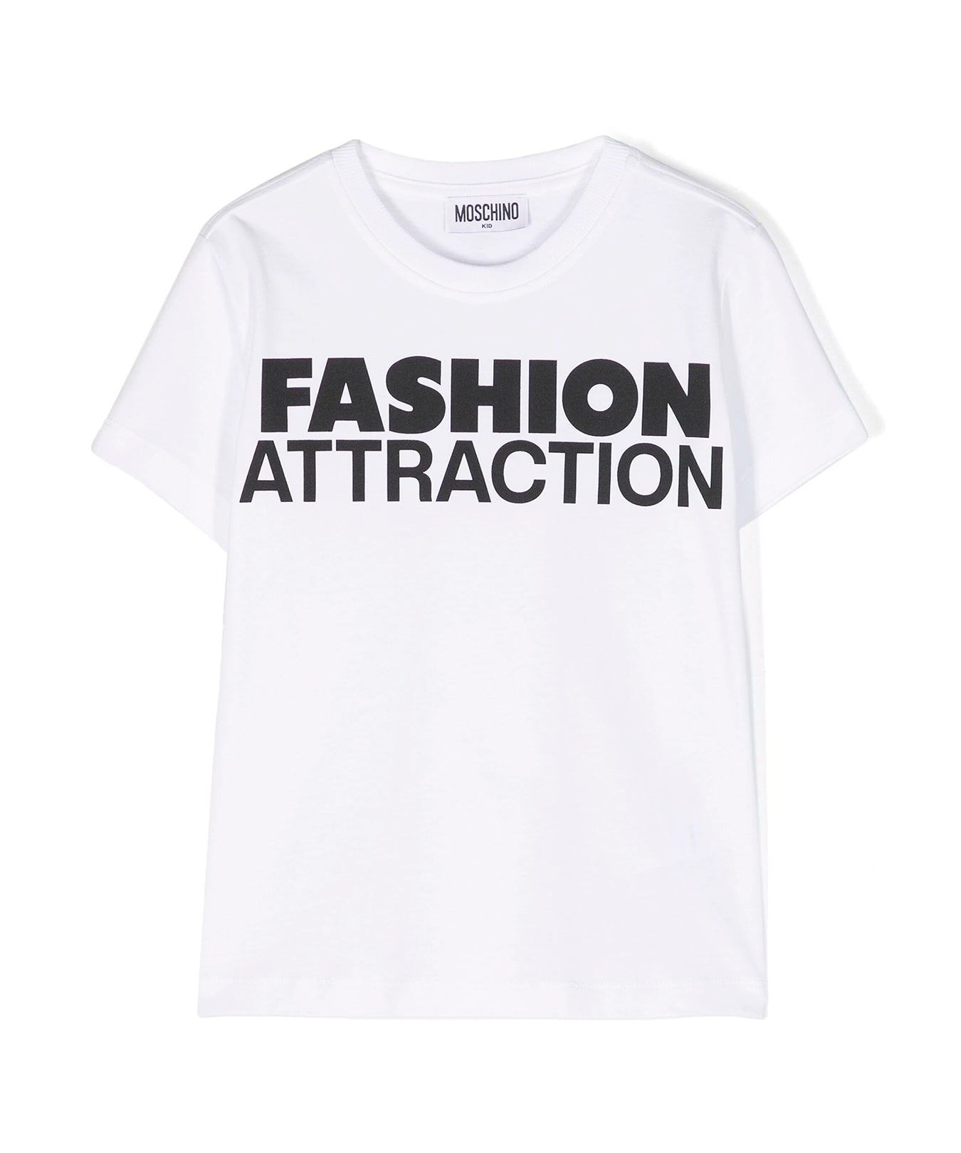 Moschino Kids T-Shirt Bianca con Stampa