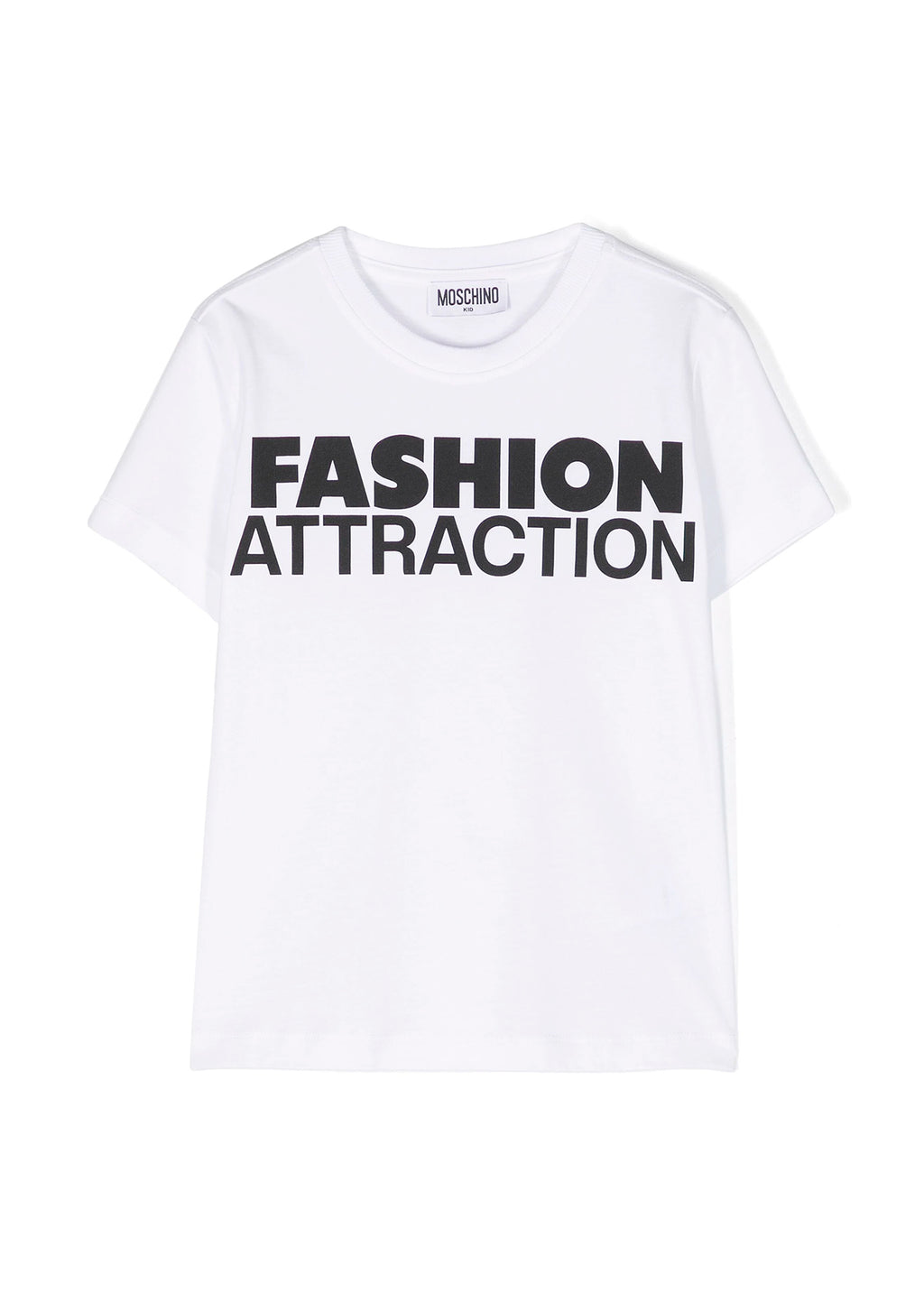 Moschino Kids T-Shirt Bianca con Stampa
