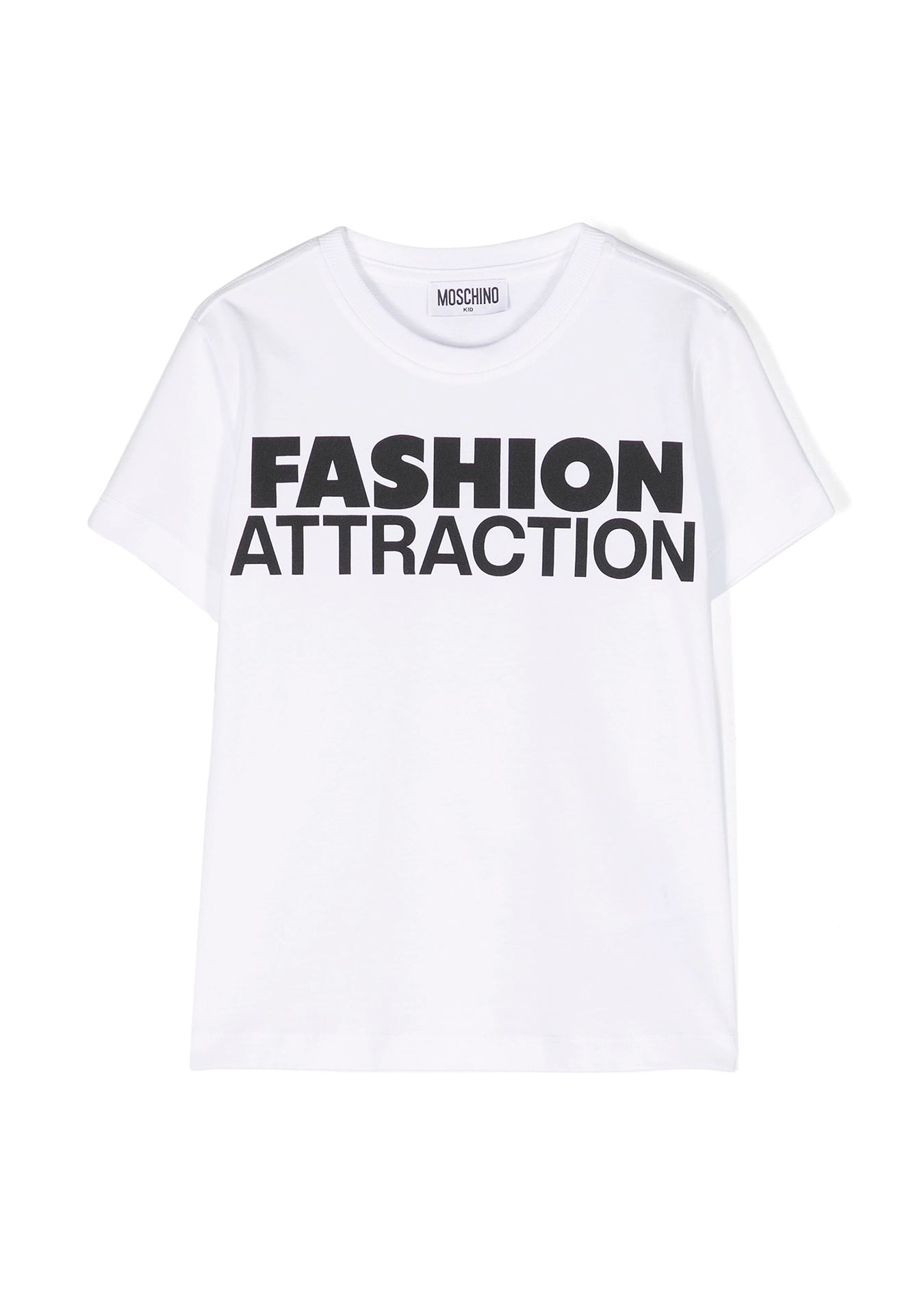 Moschino Kids T-Shirt Bianca con Stampa